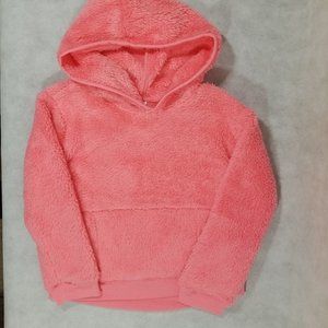 Jumping Beans Girls Size 4 Pink Sherpa Hoodie Pullover Sweatshirt Jacket NWT
